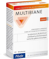 Pileje Multibiane Gelule Multivitamin for Immune System Boost, Hair & Skin 30 tabs