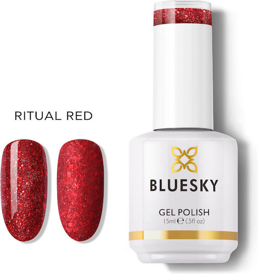 Bluesky Halb-permanenter Nagellack Red 15ml 1Stück