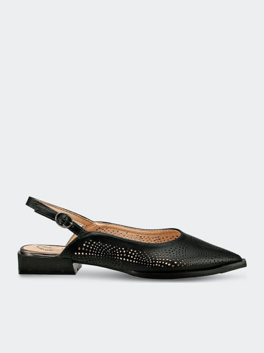 Betsy Damen Ballerinas Spitz Zulaufend Schwarz