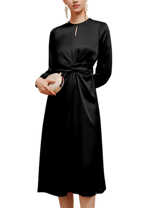 Amely Midi Φόρεμα Μαύρο