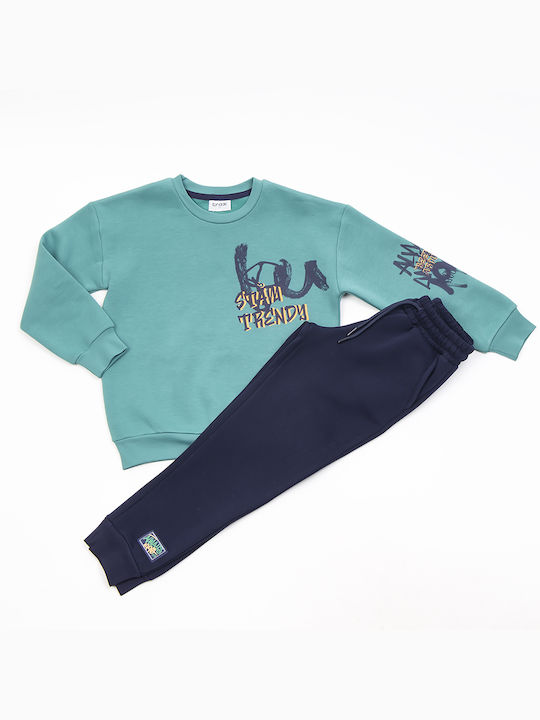 Trax Kids Sweatpants Set Green 2pcs