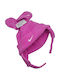 Nan Swoosh Kinder Mütze Set Fleece Rosa