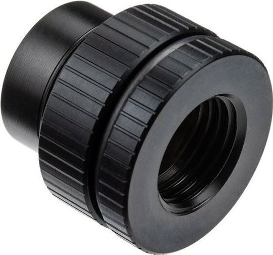 Ekwb Panel-mounted Adapter Fitting Ek-quantum Torque Pass-through G1/4 Female-Female Black Fittings