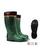 Demar Pro Non-Slip Work Wellies Knee with Fur Khaki