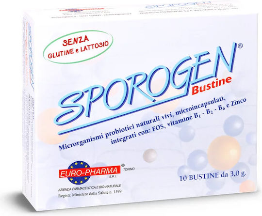 Bionat Sporogen Bustine Συμπλήρωμα με Προβιοτικά 10 φακελίσκοι Βανίλια