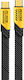 WK Braided USB 2.0 Cable USB-C Male - USB-C 100W PD Yellow 1.2m