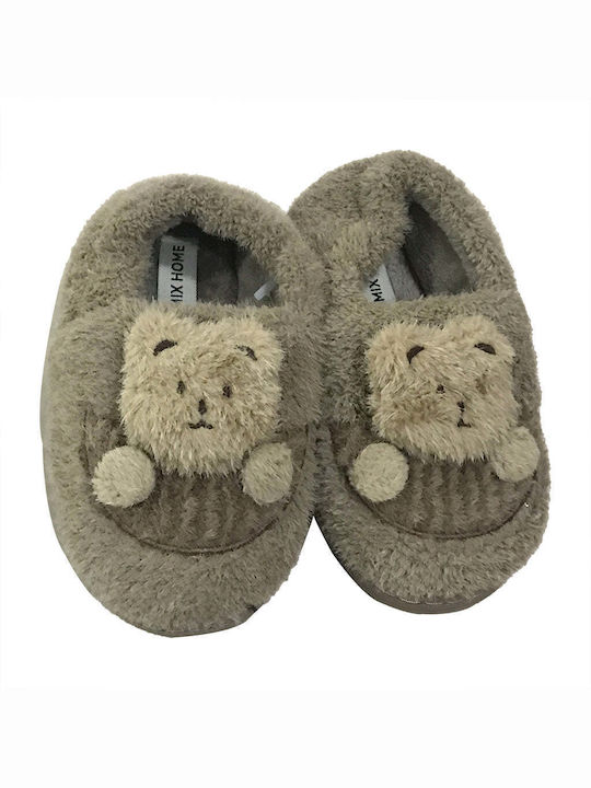 Ustyle Boys Closed-Toe Slippers Brown