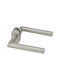 Thirard Lever Middle Door with Rosette Pair Silver