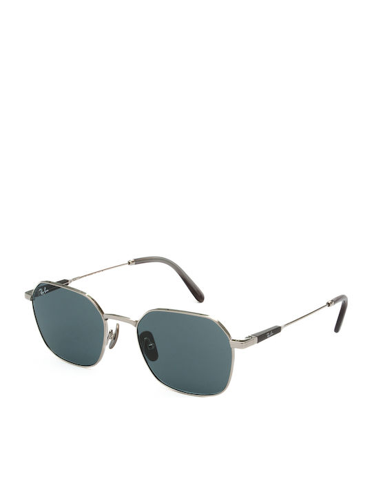 Ray Ban Jim Унисекс Слънчеви очила с Сребрист Рамка и Сребрист Огледална Леща RB8094 9209/R5