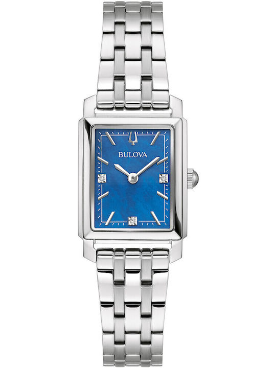 Bulova Дамски Часовник 21мм Кварцов със Сива Стоманена Гривна