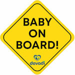 Dovadi Σήμα Baby on Board με Αυτοκόλλητο