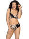 Bikini Σουτιέν Animal Print Μαύρο