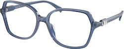 Michael Kors Damen Brillengestell Blau MK4111U ...