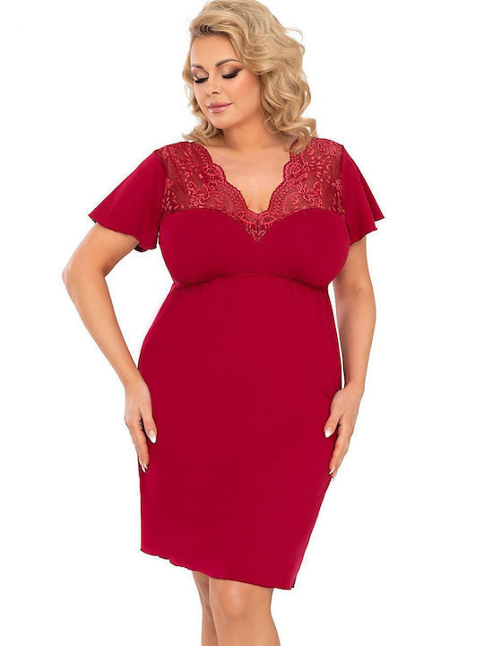 Donna Winter Women's Nightdress Red