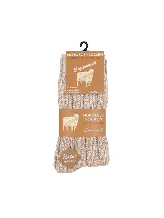 Norweger Socken Beige 2Pack