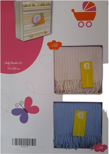 Manterol Casa Blanket Spanish Nursery Swaddling Blankets Knitted Multicolour 70x100cm