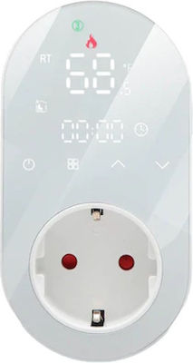 MOES Single Power Socket Wi-Fi Connected White