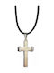 Art Collection Herren Kreuz aus Stahl mit Schnur