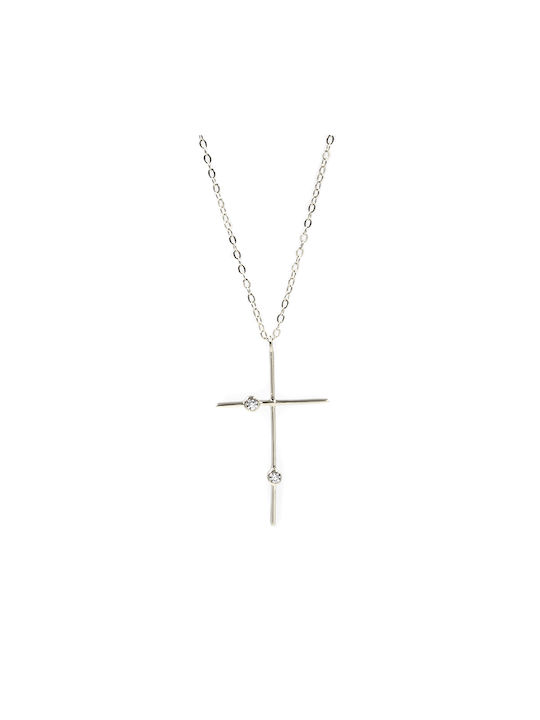 Awear Kreuz aus Silber mit Kette