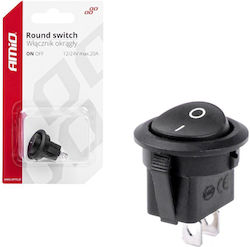 AMiO Διακόπτης On/Off Αυτοκινήτου 12V-24V Universal Μαύρο AMiO Διακόπτης On/Off Αυτοκινήτου 12V-24V Universal Μαύρο