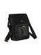Leather Men's Bag Messenger Black