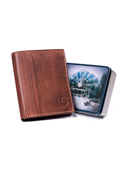 Damentasche Brieftasche Mit RFID Beiges Leder