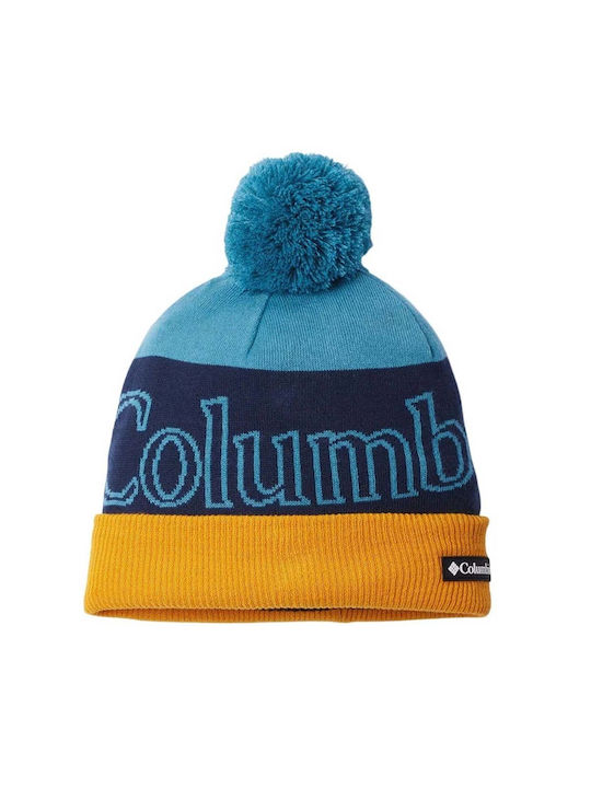 Columbia Ii Pom Pom Beanie Unisex Fleece Σκούφος Πλεκτός σε Ροζ χρώμα