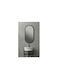 Savvopoulos Oval Bathroom Mirror made of Metal 45x90cm Black