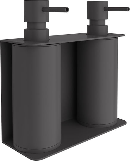 Pam & Co Επιτοίχιο Dispenser Μεταλλικό Γκρι