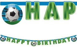 Procos Happy Birthday Girlande für Party Fußball