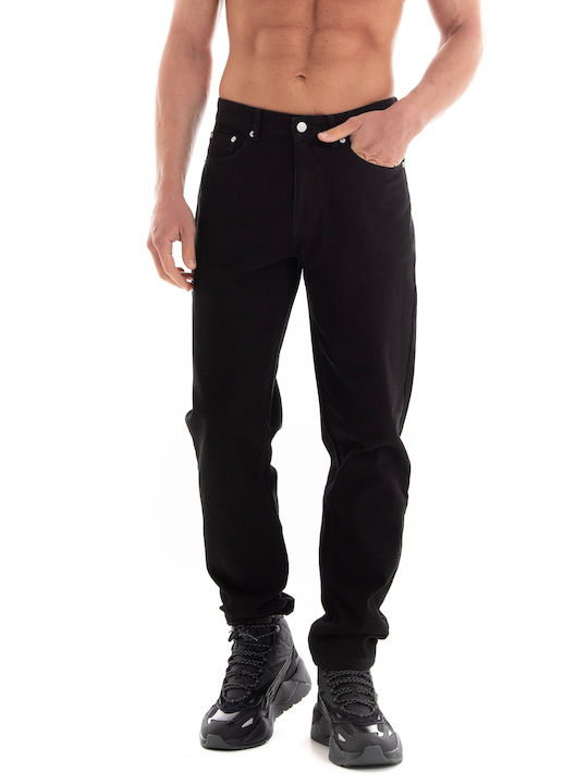 Les Deux Men's Trousers in Relaxed Fit Black