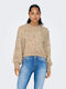 Only Damen Langarm Pullover Gold