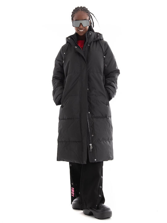 Only Kurz Damen Puffer Jacke für Winter Schwarz