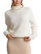 Rut & Circle Women's Long Sleeve Sweater White