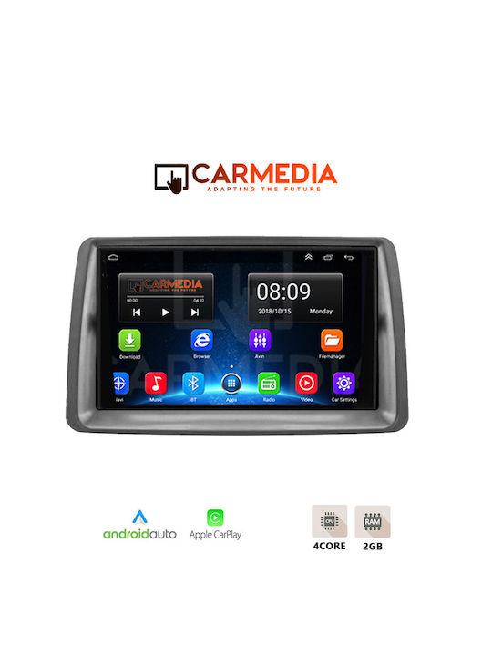 Carmedia Car-Audiosystem für Fiat Panda 2003-2012 (Bluetooth/USB/WiFi/GPS) mit Touchscreen 7"