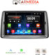 Carmedia Car-Audiosystem für Fiat Panda 2003-2012 (Bluetooth/USB/WiFi/GPS) mit Touchscreen 7"