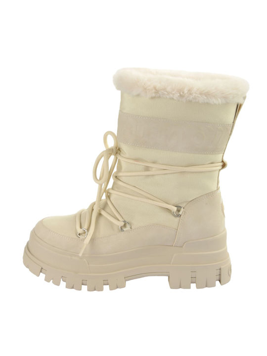 Buffalo Aspha Damen Knöchelstiefel Beige