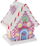 Iliadis Christmas Decorative Plastic House Pink