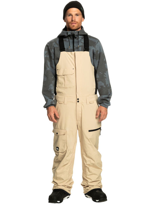 Quiksilver Utility EQYTP03200-TGW0 Men's Dungarees for Ski & Snowboard Beige