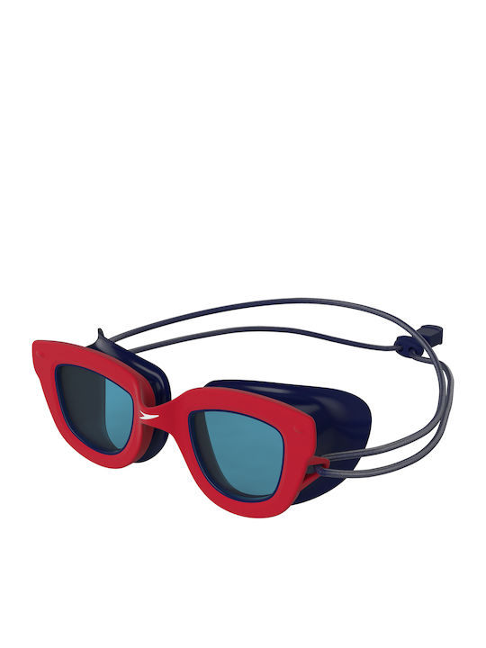 Speedo Γυαλιά Κολύμβησης Παιδικά με Αντιθαμβωτικούς Φακούς Κόκκινα