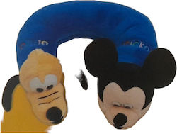 Disney Βρεφικό Μαξιλάρι Ταξιδιού Μπλε Mickey Goofy