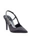 Verde Black High Heels with Strap