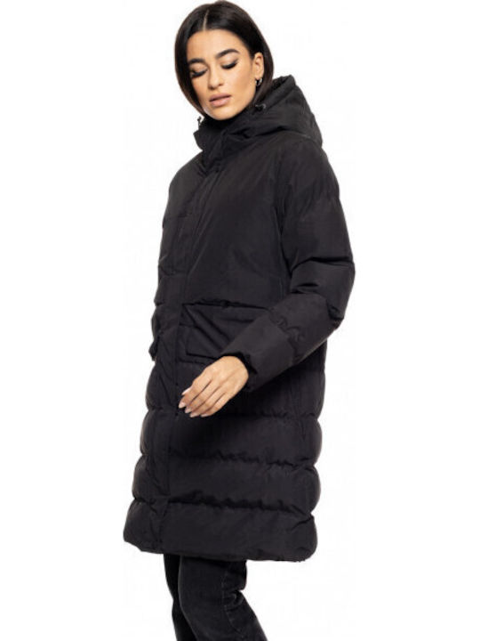 Splendid Lang Damen Puffer Jacke für Winter Sch...