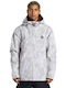 Basis Print Winter Jacket Waterproof White