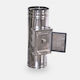Technometal Θυρίδα Καπνοδόχου Inox 180mm Ασημί