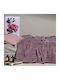 Kentia Stanley Blanket Fleece King Size 260x240cm. Plum