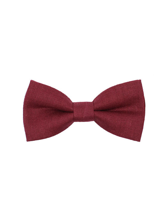 JFashion Kids Fabric Bow Tie Burgundy