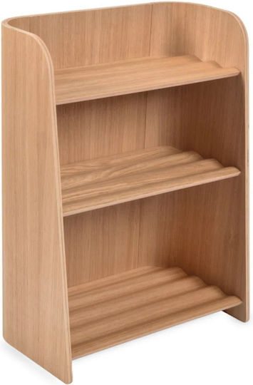 Curvy Библиотека Подов Кафяв 60x35x80см