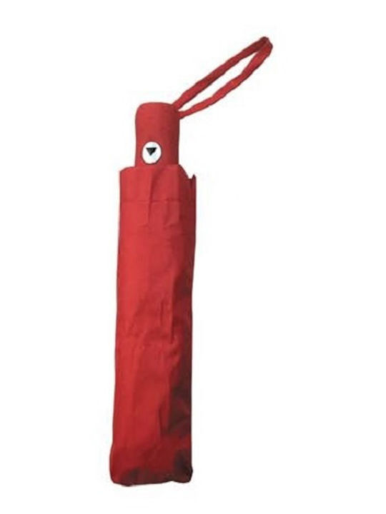 Rain Windproof Automatic Umbrella Compact Red