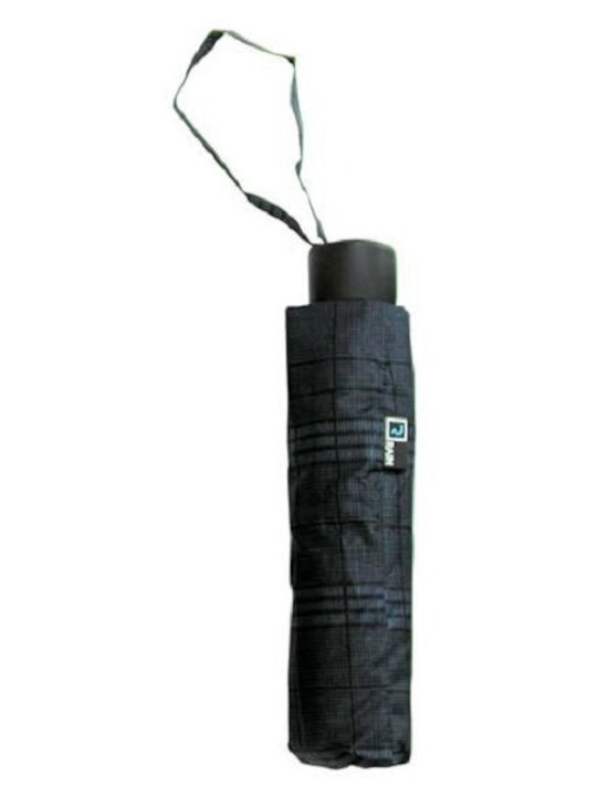 Rain Windproof Umbrella Compact Black